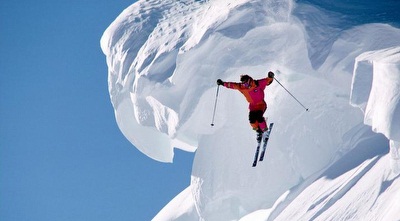 יש לו זמן באוויר לזהות את השלג...