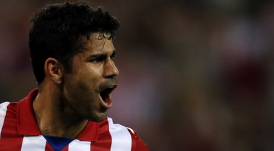 קוסטה חוגג מול אוסאסונה. מוכן לדרבי (רויטרס) קוסטה חוגג מול אוסאסונה. מוכן לדרבי (רויטרס)