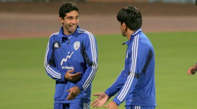 ברדה וחן עזרא. מתווכחים על משחק העונה (משה חרמון)