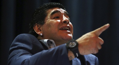 דייגו מראדונה. האיידול של מסי יהרוס לבארסה את העונה? (רויטרס)