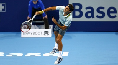 רוג´ר פדרר מנצח בבאזל (רויטרס) רוג´ר פדרר מנצח בבאזל (רויטרס)