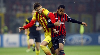 רוביניו במאבק עם פיקה (רויטרס)