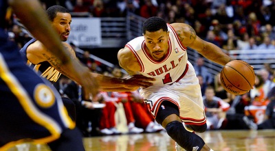 דריק רוז. חלק גדול מהנתח בחמישייה של הבולס (רויטרס)