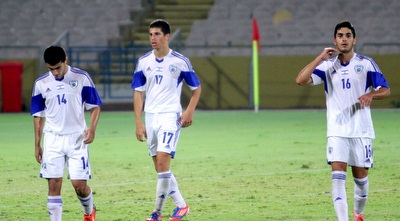 שחקני הנבחרת מאוכזבים בסיום (יניב גונן)