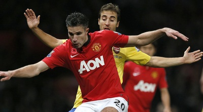 מת´ייה פלאמיני שומר על רובין ואן פרסי (רויטרס)