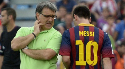 ליונל מסי וטאטה מרטינו (רויטרס)