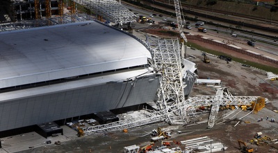 האצטדיון המרוסק בסאו פאולו (רויטרס)