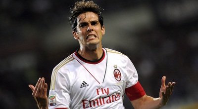 קקה חוגג אחרי השער (רויטרס)