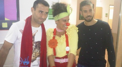 גבאי ופלצ´וק עם ליצנית. שמח בסורוקה גבאי ופלצ´וק עם ליצנית. שמח בסורוקה