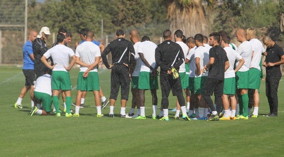 שחקני מכבי חיפה באימון (עמית מצפה)