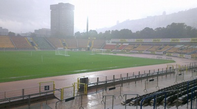 אצטדיון קריית אליעזר מוצף (עמית מצפה)