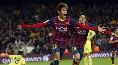 ניימאר חוגג את השני (רויטרס) ניימאר חוגג את השני (רויטרס)