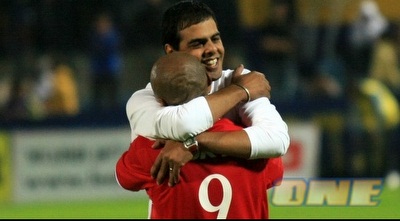 פאביו ג´ניור וגיא לוזון חוגגים (ניר בוקסנבאום) פאביו ג´ניור וגיא לוזון חוגגים (ניר בוקסנבאום)