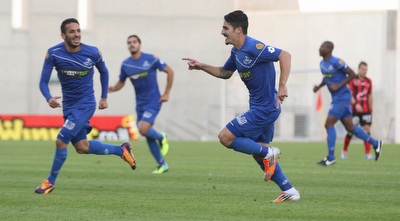 שי רביבו חוגג את השער החשוב (רדאד ג´בארה) שי רביבו חוגג את השער החשוב (רדאד ג´בארה)