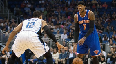 כרמלו אנתוני קלע 19 לפני הפציעה (רויטרס) כרמלו אנתוני קלע 19 לפני הפציעה (רויטרס)