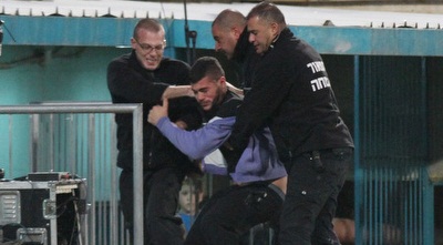 ריב אוהדים משטרה (רדאד ג´בארה)