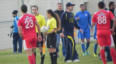 השופטת מיתר שמש. לא השתלטה על המשחק? אביב עובדיה, באדיבות אתר BEST-BALL (ONE)