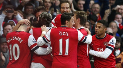 התותחנים חוגגים (רויטרס) התותחנים חוגגים (רויטרס)