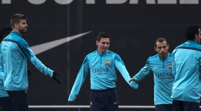 אימון ברצלונה לקראת לבאנטה (רויטרס) אימון ברצלונה לקראת לבאנטה (רויטרס)