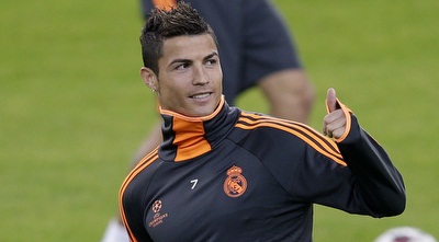 רונאלדו באימון ריאל (רויטרס)