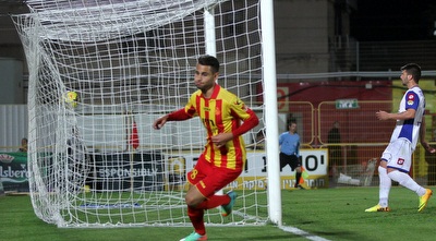 וראן חוגג את שער הבכורה (יניב גונן)