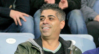 אבי ללוז ביציע. טוען שעמרני לא עמד בהתחייבויות (משה חרמון)