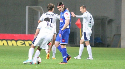 שחקני רמה&qout;ש חוגגים, רוטקוביץ´ מאוכזב (משה חרמון)