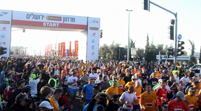 אלפים במרתון ירושלים (חגי ניזרי)