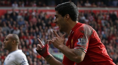 סוארס חוגג (רויטרס)