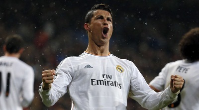 כריסטיאנו רונאלדו חוגג (רויטרס)