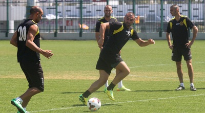 ליאור ז´אן וערן לוי מתכוננים לגביע (רדאד ג´בארה) ליאור ז´אן וערן לוי מתכוננים לגביע (רדאד ג´בארה)