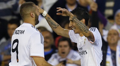 די מריה ובנזמה חוגגים (רויטרס)