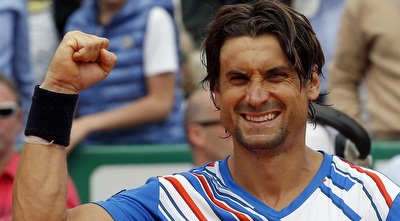 פרר חוגג העפלה לחצי הגמר (רויטרס)