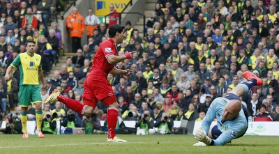 לואיס סוארס חוגג (רויטרס)