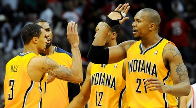 שחקני אינדיאנה חוגגים (רויטרס) שחקני אינדיאנה חוגגים (רויטרס)