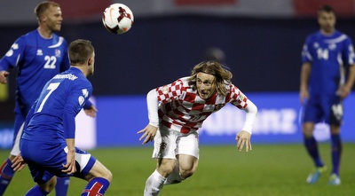 מודריץ´. מצא את הרשת ביום הולדתו (רויטרס) מודריץ´. מצא את הרשת ביום הולדתו (רויטרס)