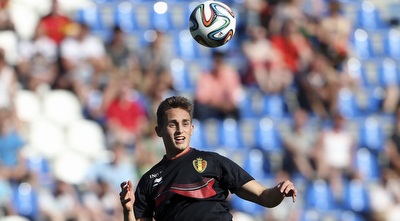 ינואזאי במדי נבחרת בלגיה  (רויטרס)