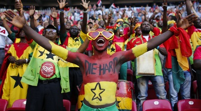 הקהל של גאנה. יעשה שמח בברזיל (רויטרס)