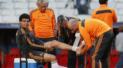 פפה מקבל טיפול באימון המסכם. זה לא נראה טוב (רויטרס)