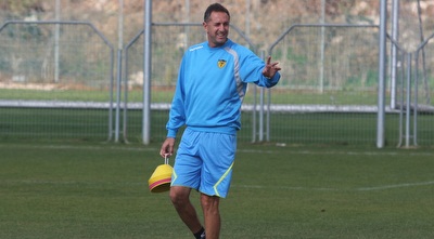 דוד אמסלם בבית וגן. קורצקי רוצה אותו, אך השניים &qout;צריכים לשוחח&qout; (גיא בן זיו)