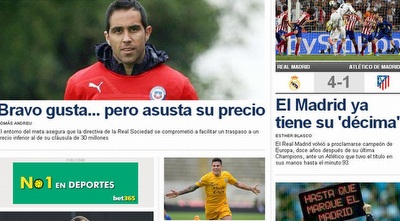 הכותרת הראשית ב´ספורט´. עסוקים במציאת שוער מחליף לבארסה (מערכת ONE) הכותרת הראשית ב´ספורט´. עסוקים במציאת שוער מחליף לבארסה (מערכת ONE)