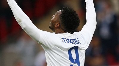 דניאל סטארידג´ חוגג לאחר הכיבוש (רויטרס)