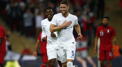 גארי קייהיל חוגג את השער (רויטרס)