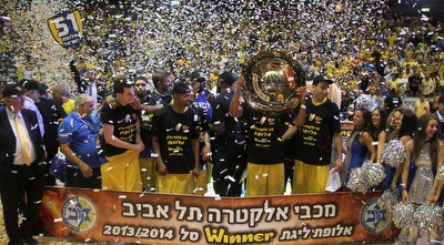 מכבי ת&qout;א חוגגת אליפות (רדאד ג´בארה)