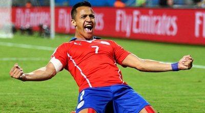 אלכסיס סאנצ´ס חוגג (GettyImages)