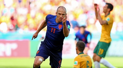 אריאן רובן חוגג (GettyImages) אריאן רובן חוגג (GettyImages)