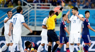 קצוראניס מורחק בכרטיס אדום (GettyImages)