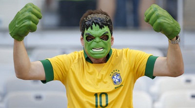 אוהד ברזיל. מעריץ את האלק (רויטרס)