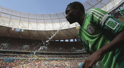 אחמד מוסא יורק מים. בישראל זה לא היה עובר (רויטרס) אחמד מוסא יורק מים. בישראל זה לא היה עובר (רויטרס)