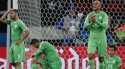 אלג´יריה מאוכזבת. השער המצמק לא עזר (רויטרס) אלג´יריה מאוכזבת. השער המצמק לא עזר (רויטרס)